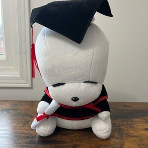 Mashimaro Anime Graduation Gift Plush Toy with Cap & Gown - Korean Tokki Bunny